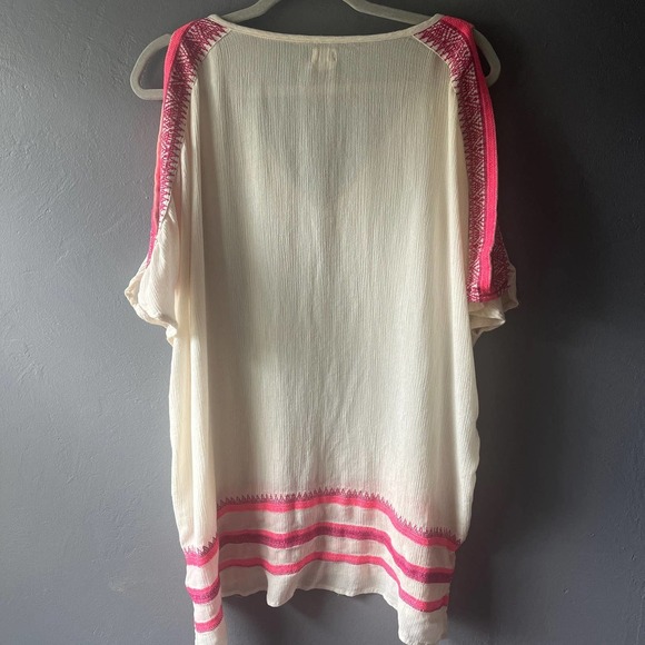 O'Neill Cream and Pink Swim Coverup - Picture 6 of 6